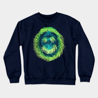 Cute Furry Monster Smiley Face Crewneck Sweatshirt